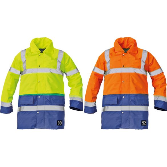 SEFTON kabát HV narancssárga/royal XL