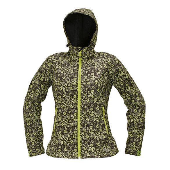 YOWIE PRINT softshell barna/zöld L