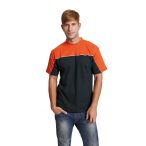 EMERTON póló fekete-narancs XL