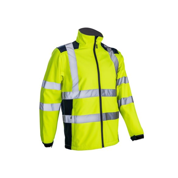 Új! Kanpa Hi-Viz Sárga Softshell Dzseki_L