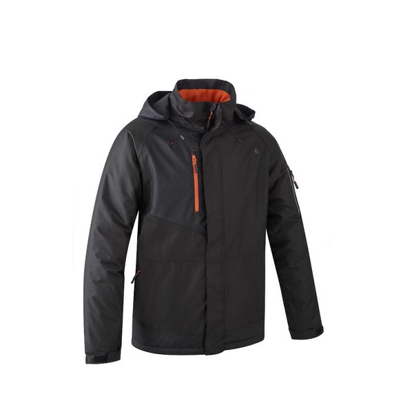 COVERGUARD 5YUZ3103XL ÚJ! YUZU RIPSTOP TÉLI KABÁT KAPUCNIVAL FEKETE/NARANCS_3XL