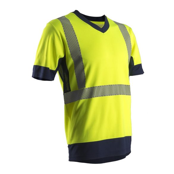 Új! Komo Hi-Viz Sárga Rövid Ujjú Póló_L