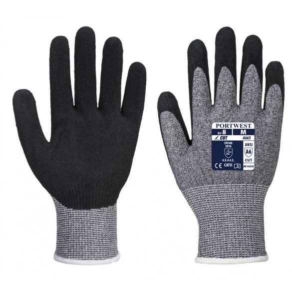 Portwest Továbbfejlesztett Cut 5 kesztyű-A665-szürke-2XL