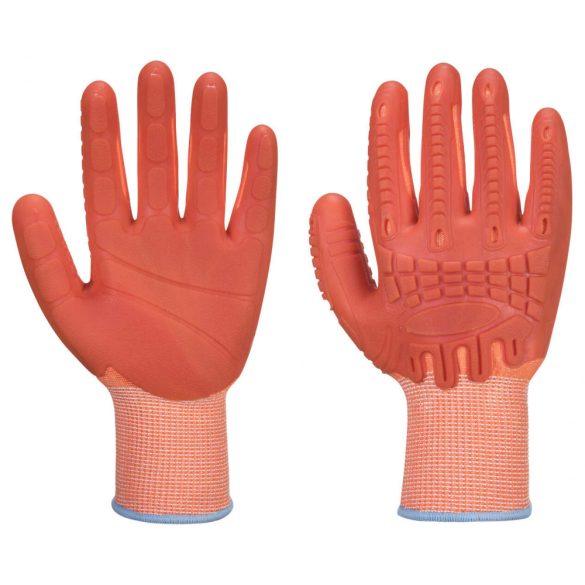 Portwest Supergrip Impact HR Cut kesztyű-A728-narancs-L