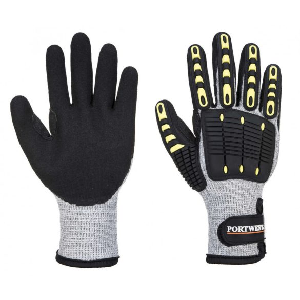 Portwest TPV Impact Therm Cut Glove-A729-szürke/fekete-2XL