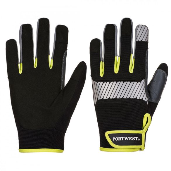 Portwest PW3 General Utility kesztyű-A770-fekete/sárga-S