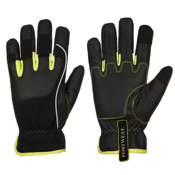 Portwest PW3 Tradesman kesztyű-A771-fekete/sárga-2XL