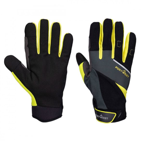 Portwest DX4 LR Cut kesztyű-A774-fekete/sárga-L