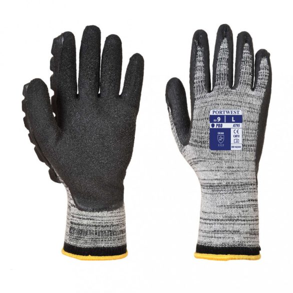 Portwest A795 - Hammer-Safe kesztyű (jobb) - 10/XL - szürke