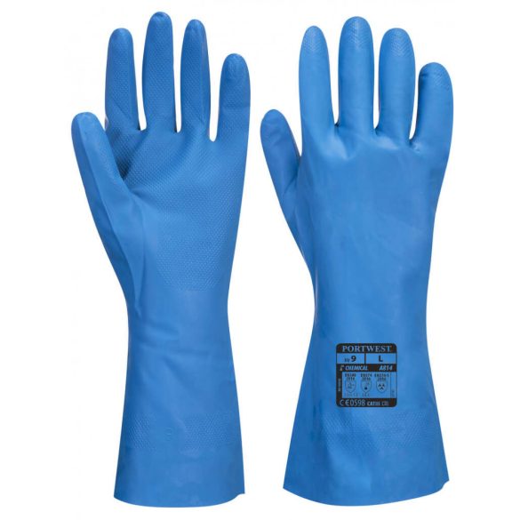 Portwest Élelmiszeripari Nitril kesztyű-A814-kék-XS