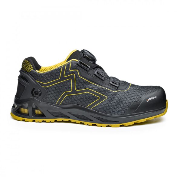 BASE K-Trek munkavédelmi cipő  S1P HRO SRC-B1005-fekete/sárga-46