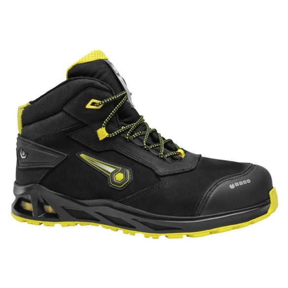 BASE K-Hurry Top/K-Boogie Top munkavédelmi bakancs S3L HRO FO SR-B1042-fekete/sárga-43