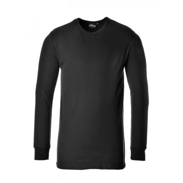 Portwest Hosszú ujjú póló - aláöltözet-B123-fekete-2XL