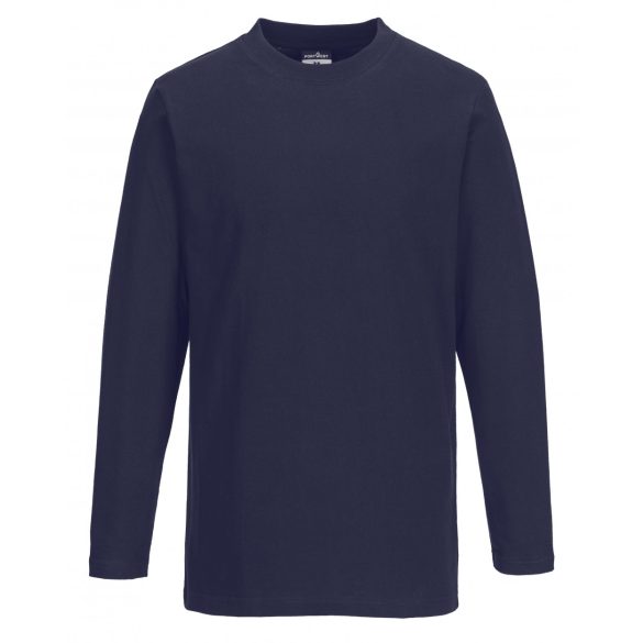 Portwest Turin hosszú ujjú póló-B196-tengerészkék-2XL