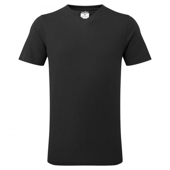 Portwest V-Neck Cotton T-Shirt - aláöltözet-B197-fekete-M