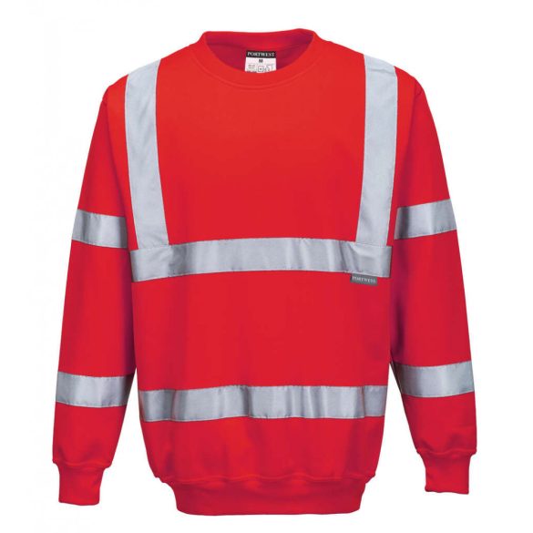 Portwest Jól láthatósági pulóver-B303-piros-2XL