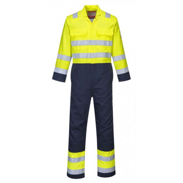 Portwest HiVis Anti-static hegesztő overál-BIZ7-sárga / tengerészkék-S
