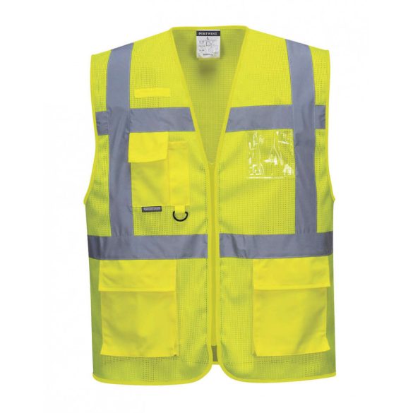Portwest Athen MeshAir vezetői mellény-C376-sárga-L