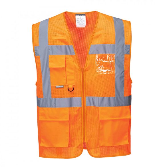 Portwest Athen MeshAir vezetői mellény-C376-sárga-XS