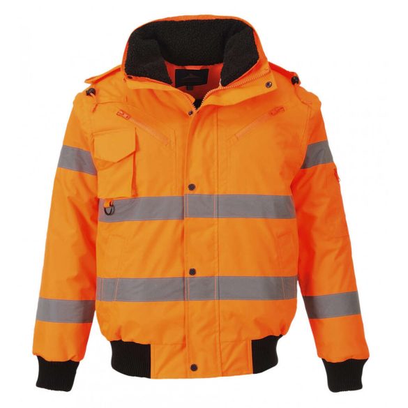 Portwest Hi-Vis 3 az 1-ben Bomber dzseki-C467-narancs-L