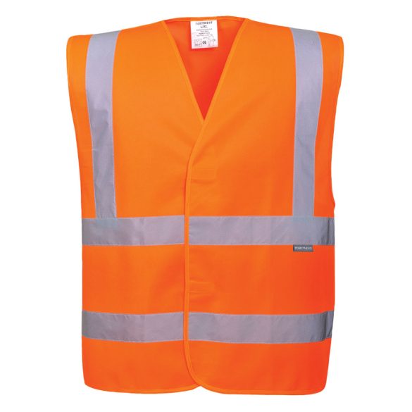Portwest Jól láthatósági két csíkos mellény-C470-narancs-6X/7X