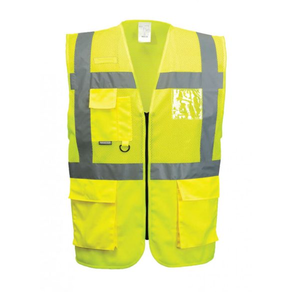 Portwest Madrid hálós vezetői mellény-C496-sárga-2XL
