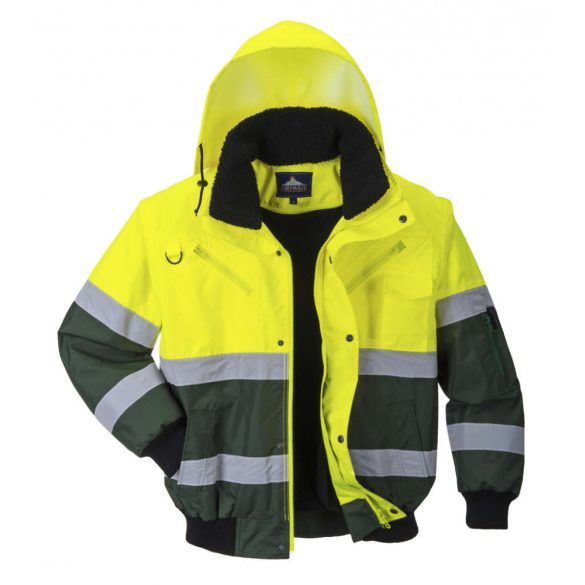 Portwest X Hi-Vis Bomber kabát-C565-sárga / zöld-L