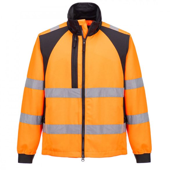 Portwest WX2 Eco Hi-Vis Work Jacket-CD861-narancs/fekete-S