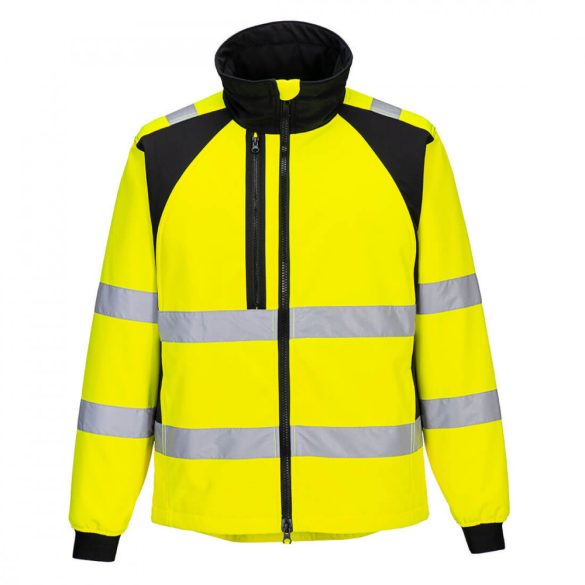 Portwest WX2 Eco Hi-Vis Softshell (2L)-CD875-sárga / fekete-L