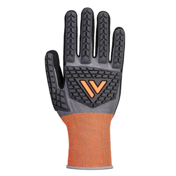 Portwest CT Cut D18 Nitrile Impact Glove-CT46-szürke/fekete-S