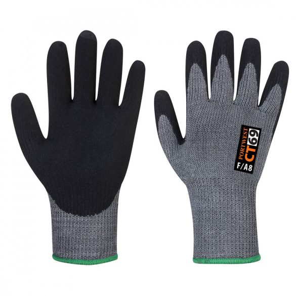 Portwest CT69 AHR+ Nitril hab-CT69-szürke/fekete-L