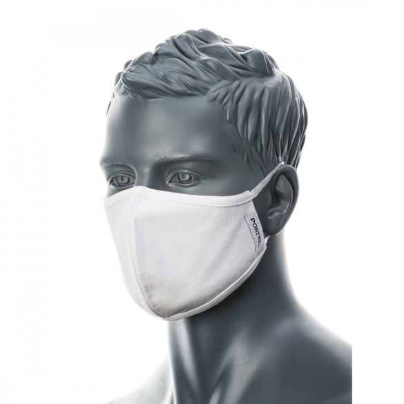 Portwest 2 rétegű anti-mikrobiális maszk (25 db) CV22 - fehér - -