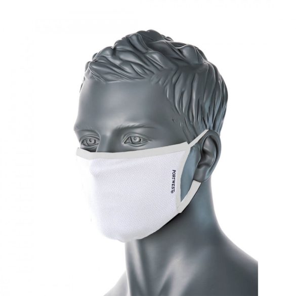 Portwest 3 rétegű anti-mikrobiális maszk (25 db) CV33 - fehér - -