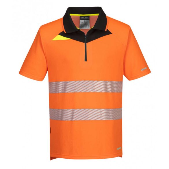 Portwest DX4 Hi-Vis rövid ujjú póló-DX412-narancs/fekete-3XL