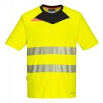   Portwest DX4 Hi-Vis rövid ujjú pólóing-DX413-sárga / fekete-L