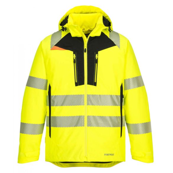 Portwest DX4 Hi-Vis Winter Jacket-DX461-sárga / fekete-4XL
