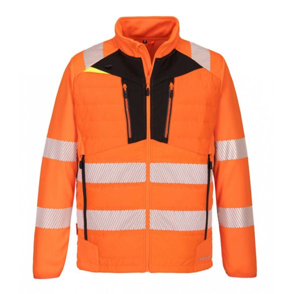 Portwest DX4 Hi-Vis Baffle Jacket-DX473-narancs/fekete-2XL