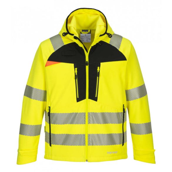 Portwest DX4 Hi-Vis Softshell Jacket-DX475-sárga / fekete-L