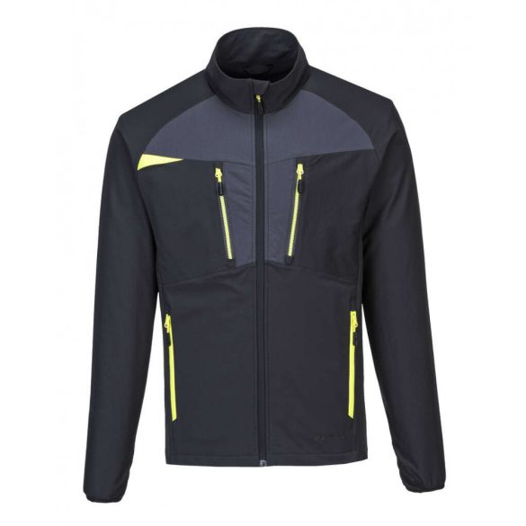 Portwest DX4 Zip Base felső-DX480-fekete/sárga-S