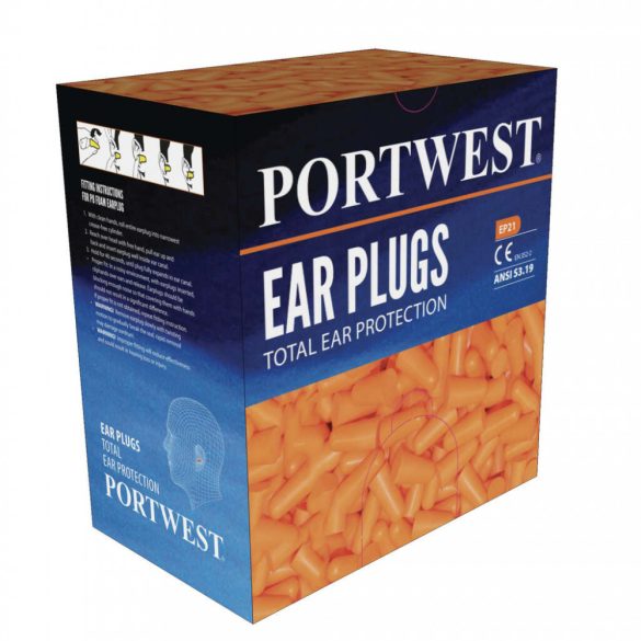 Portwest EP21 - Füldugó adagoló utántöltő csomag - egy méret - narancs
