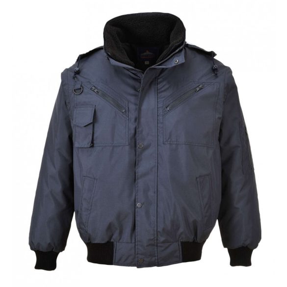 Portwest 4 az 1-ben bomber kabát-F465-tengerészkék-2XL