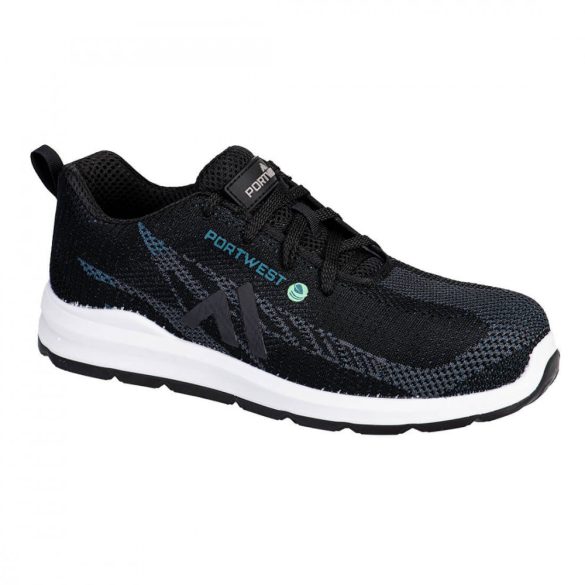 Portwest FX2 Eco Fly Composite Trainer S1PS SR FO munkavédelmi cipő-FC06-fekete/kék-37