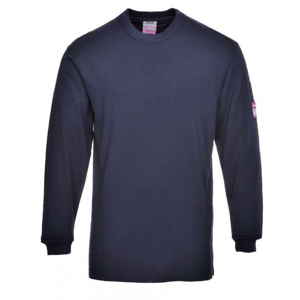 Portwest Lángálló, antisztatikus hosszú ujjú póló-FR11-tengerészkék-5XL