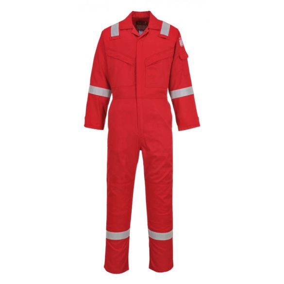 Portwest Super könnyített Antisztatikus overál, 210g-FR21-piros-S