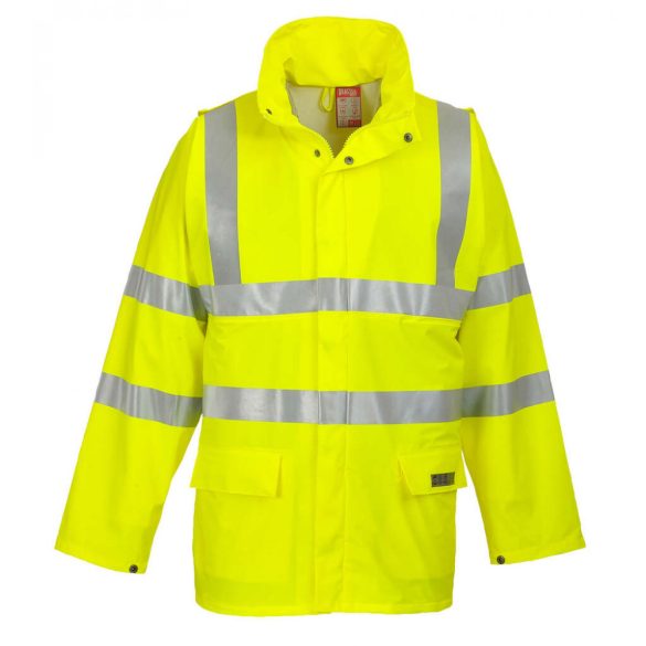 Portwest Sealtex Flame Hi-Vis esőkabát-FR41-sárga-L