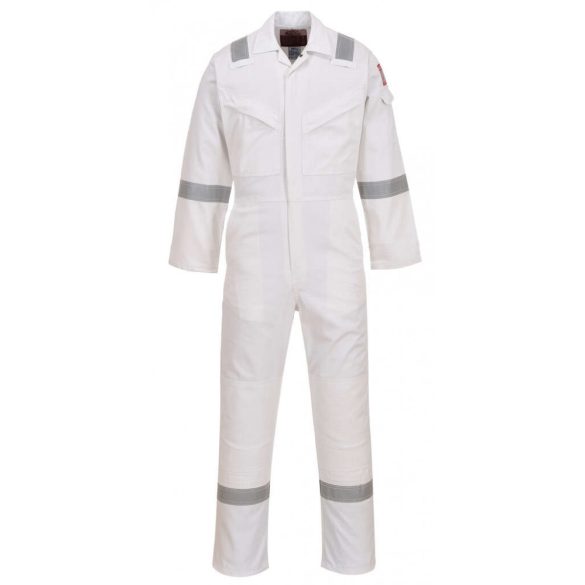 Portwest Lángálló, antisztatikus overál-FR50-fehér-2XL