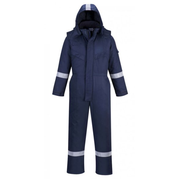 Portwest FR Anti-Static téli overál-FR53-tengerészkék-XL