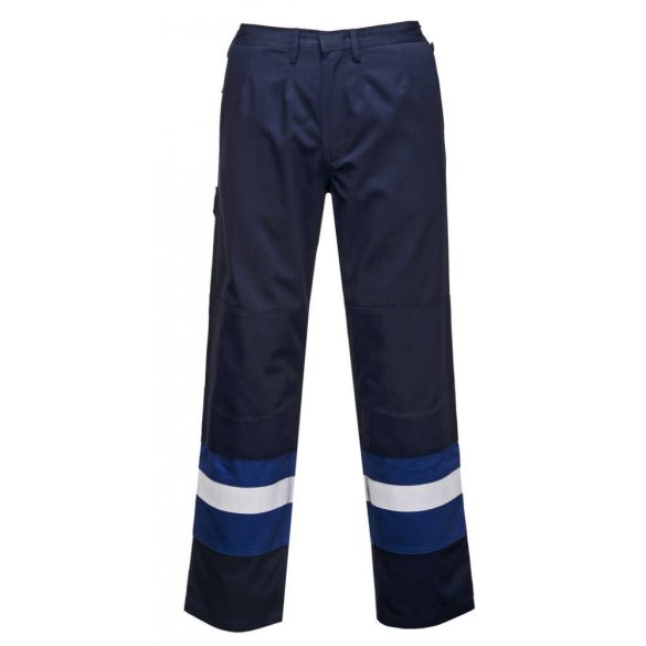 Portwest Antisztatikus, lángálló, kéttónusú derekasnadrág-FR56-tengerészkék/royal-XL