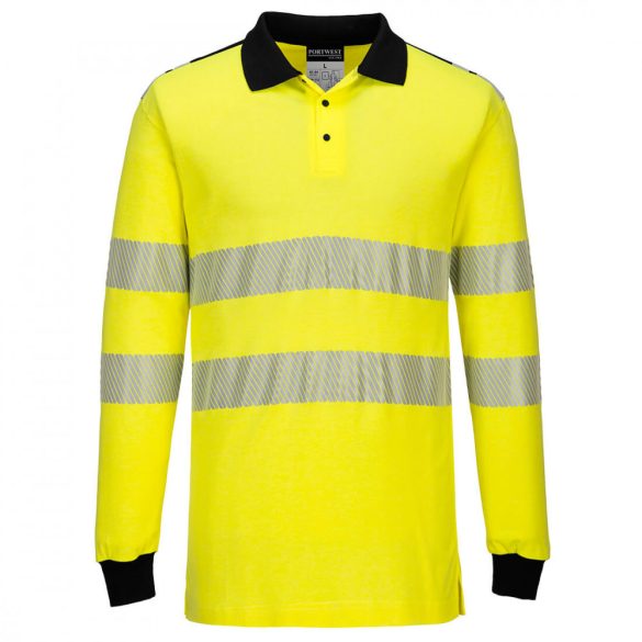 Portwest WX3 FR Hi-Vis Polo Shirt-FR702-sárga / fekete-2XL