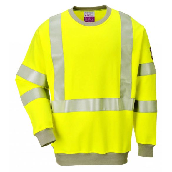 Portwest Lángálló, antisztatikus Hi-Vis pulóver-FR72-sárga-3XL
